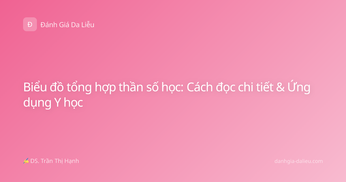Biểu đồ tổng hợp thần số học: Cách đọc chi tiết & Ứng dụng Y học